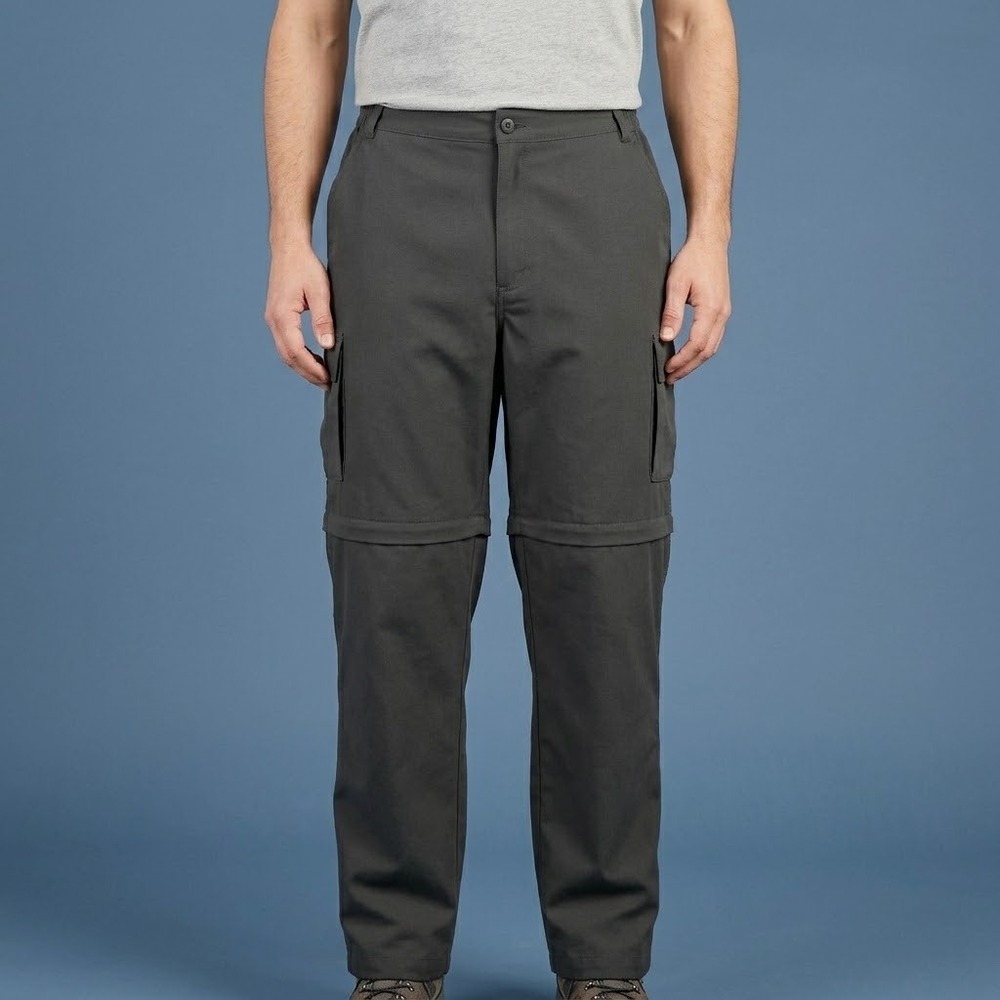 ProSpirit Convertible Cargo Pants Mens XXL Gray Zip Off Utility Hiking
